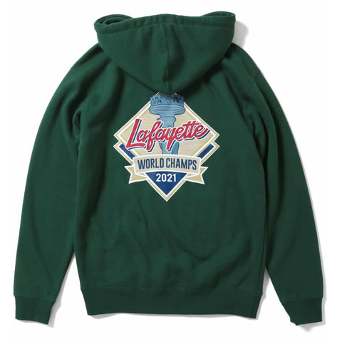 Lafayette World Champs 2021 LF Logo Hooded Sweatshirt Green