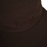 Belief NYC Logo Nylon 5 Panel Hat Brown