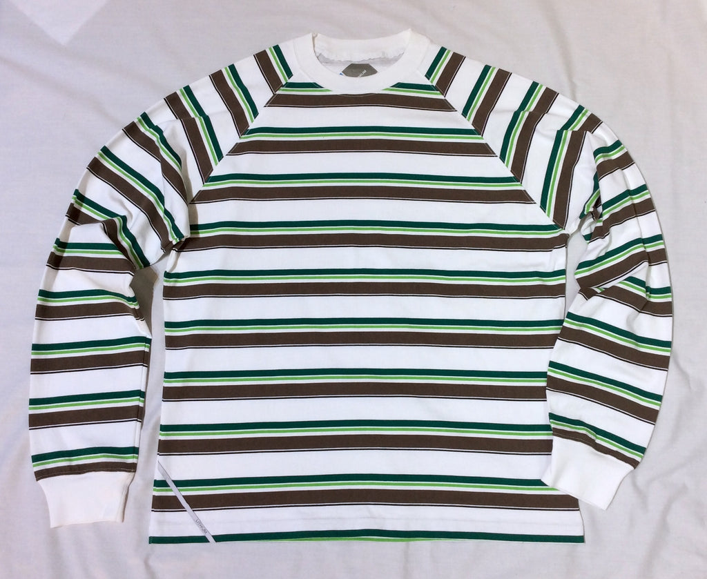 Lithium MFG. CO. Striped Raglan L/S Tee White/Green