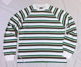 Lithium MFG. CO. Striped Raglan L/S Tee White/Green