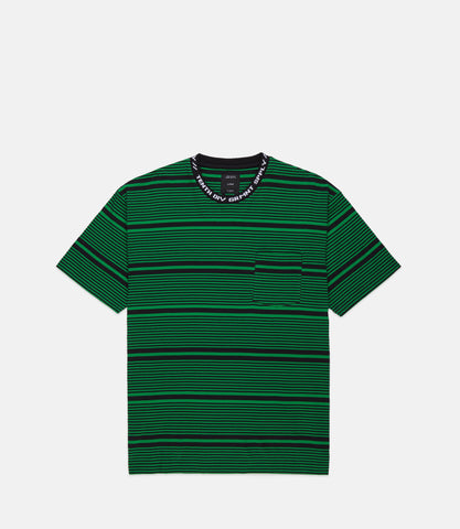 10 Deep Foreigner Striped S/S Tee Green