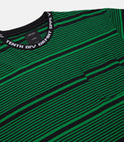 10 Deep Foreigner Striped S/S Tee Green