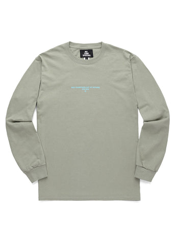 Nothin’ Special F/W '19 Logo L/S Tee Stonewashed Green