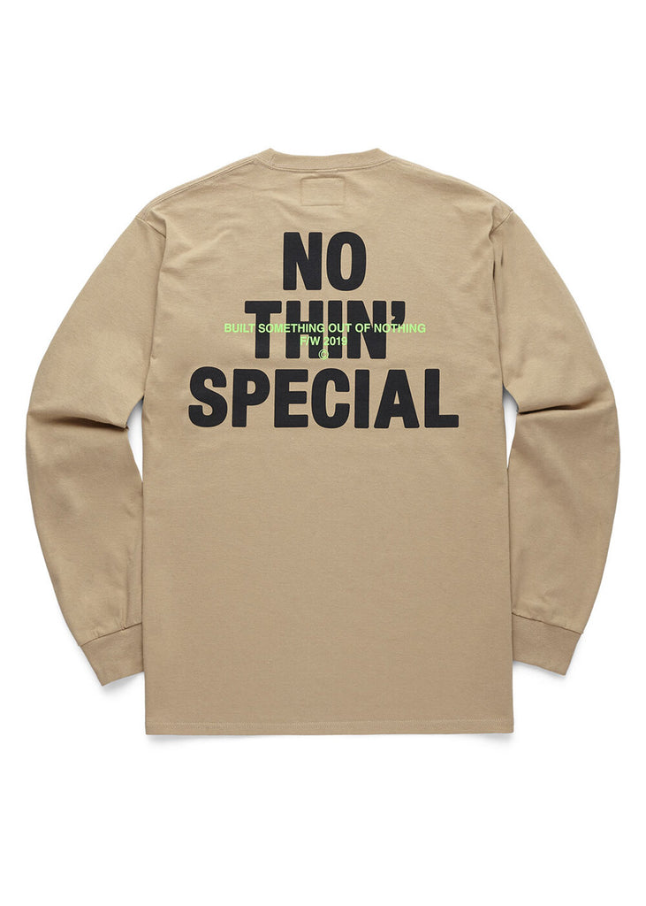 Nothin’ Special F/W '19 Logo L/S Tee Sand