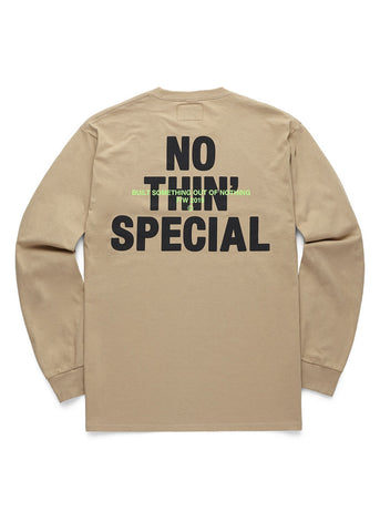 Nothin’ Special F/W '19 Logo L/S Tee Sand