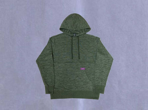 Brooklyn Work T38 Stripe French Terry Pullover Hoodie Green