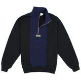 Belief NYC Logo Premium 1/4 Zip Sweatshirt Black/Navy