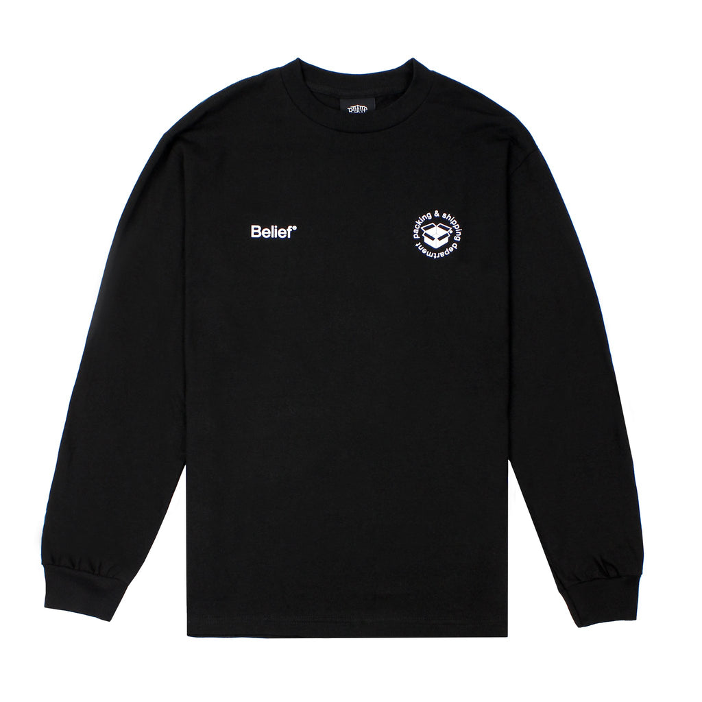 Belief NYC Logistics L/S Tee Black