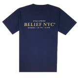 Belief NYC Compass Pocket S/S Tee Navy