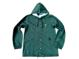 Brooklyn Work Double Zero Nylon Hooded Windbreaker Green