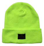 Brooklyn Work T45 Fine Knit Watch Beanie Safety Green