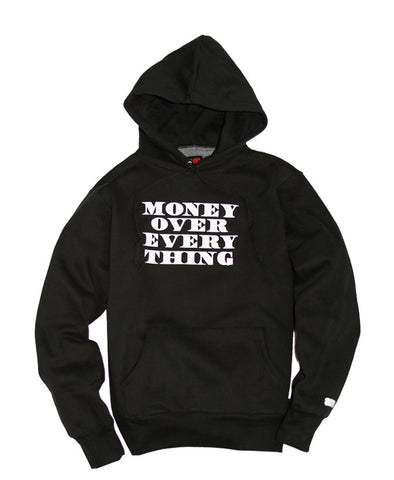 AM Aftermidnight NYC Money Over Everything Pullover Hoodie Black
