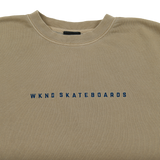 WKND Skateboards Pigment Dye Crewneck Sweatshirt Sandstone Size Medium
