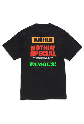 Nothin’ Special World Famous S/S Pocket Tee Black