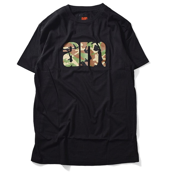 AM Aftermidnight NYC Woodland Camo AM Logo S/S Tee Black