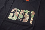 AM Aftermidnight NYC Woodland Camo AM Logo S/S Tee Black