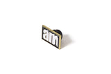 AM Aftermidnight NYC Metal Square AM Logo Pin Black