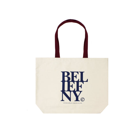 Belief NYC Stacked Tote Bag Natural/Navy