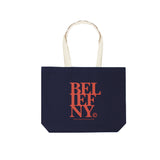 Belief NYC Stacked Tote Bag Navy/Natural