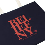 Belief NYC Stacked Tote Bag Navy/Natural