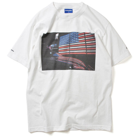 Lafayette x SDJNYC Led Old Glory S/S Tee White Made in Japan.