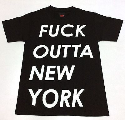 AM Aftermidnight NYC Fxxk Outta New York S/S Tee Black