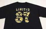 Deadline 87 Jersey Golden Tiger Camo Raglan 3/4 Sleeves Tee Black