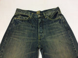 Green Cotton Six Pocket Denim Jean Blue